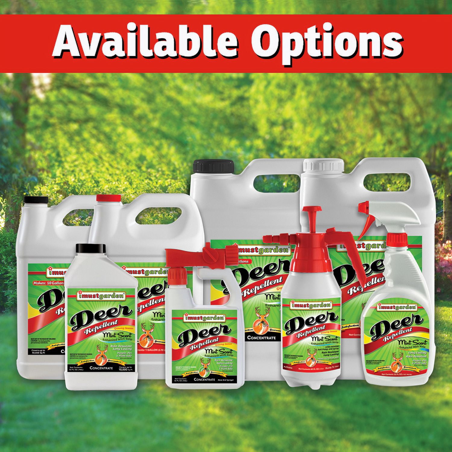 I Must Garden Deer Repellent: Mint Scent - 32oz Concentrate