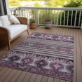 thumbnail image 5 of Addison Rugs Chantille Indoor/Outdoor Transitional Global Purple Washable Rectangle Rug, 5' x 7'6", 5 of 5