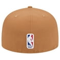 thumbnail image 4 of Men's New Era Tan Philadelphia 76ers Color Pack 59FIFTY Fitted Hat, 4 of 6