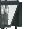 thumbnail image 2 of Vaxcel Nottingham 3 Light Black Empire Outdoor Wall Lantern Clear Glass, 2 of 6