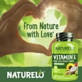 thumbnail image 6 of NATURELO Vitamin E - 180 mg (300 IU) of Natural Mixed Tocopherols from Organic Whole Foods - Supplement for Healthy Skin, Hair, Nails, Immune & Eye Health - Non-GMO, Soy free - 90 Vegan Capsules, 6 of 9