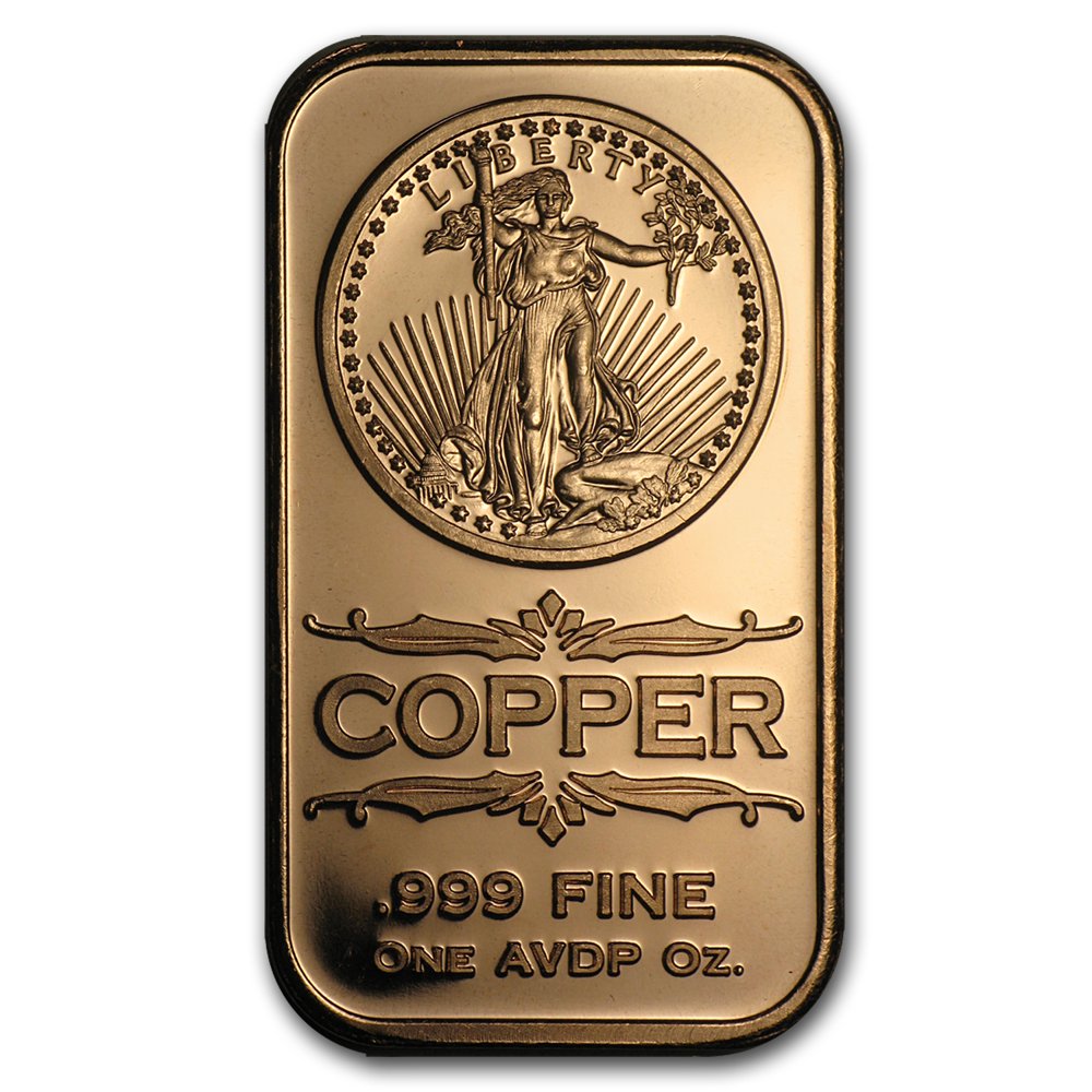 Osborne Mint 1 oz Copper Bar SaintGaudens