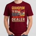 thumbnail image 3 of Grandpaw The Snack Dealer T-Shirt – Funny Pet Humor – Dog Lover's Father's Day Gift, 3 of 3