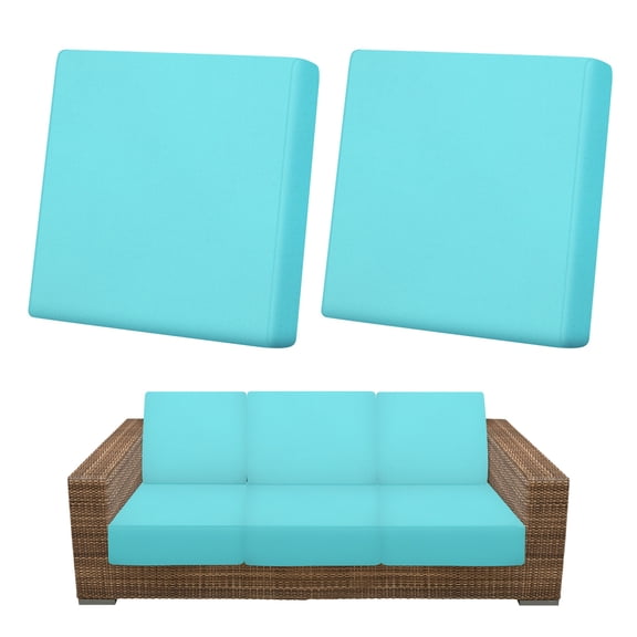 Uxcell 2-Pack Outdoor Cushion Covers, 19.7~25.6 Inch/50~65 cm Patio Cushion Covers for Outdoor Couch [Sky Blue]