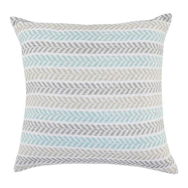 LR Home PILLO07251TURQQPL Brise de Mer Coussin Carré - 26 x 26 Po.