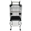 Ymlgroup 20" Open Top Parrot Cage with Stand in Black