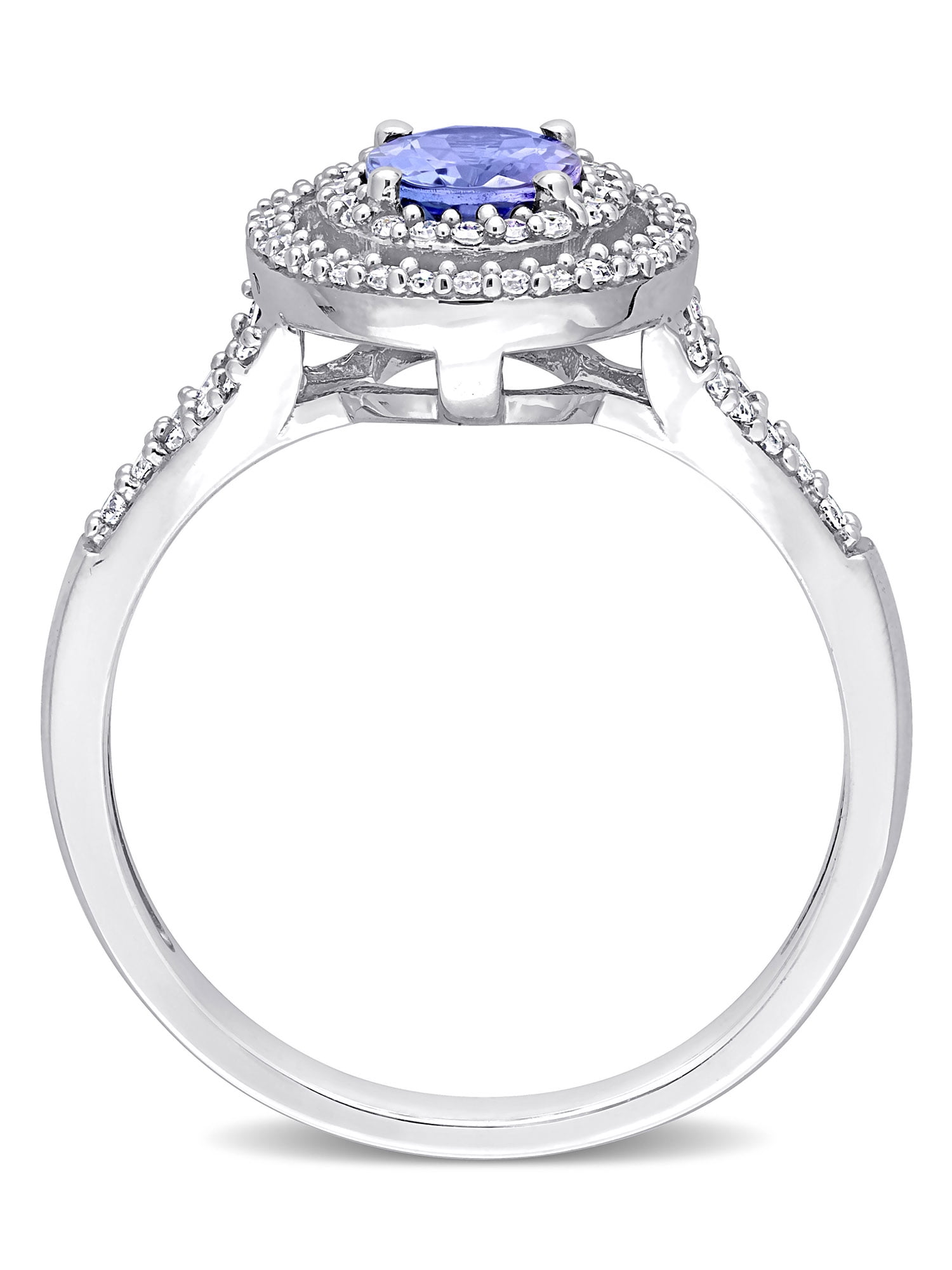 Everly Women's Tanzanite and Diamond 10k White Gold Ring