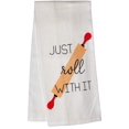thumbnail image 2 of Wine Design 5 Pcs Cotton Herringbone Pattern Flour Sack Kitchen Towels Size: 16 X 28 Inch., 2 of 7