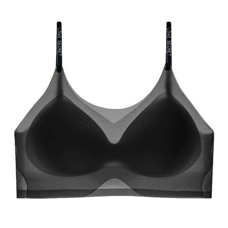 Clean Womens Ice Silk Bra No Underwire One Piece Seamless Bralettes Strapless Non-Slip Anti-Sagging Seamless Bras Full Coverage Shelf Brassiere Anti-Sagging Lightweight Underwear