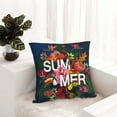 thumbnail image 6 of Yiaed Summer Birds and Flowers Print Pillow Covers Super Soft Decorative Square Throw Pillow Covers Case Cushion Covers for Sofa Couch Bedroom Car Decor（No pillow core）-18"x18", 6 of 7