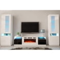 thumbnail image 2 of York WH02 Electric Fireplace Modern Wall Unit Entertainment Center, 2 of 7