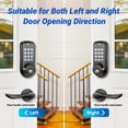 thumbnail image 5 of Door Lock,Blacksmith Electronic Door Lock with Password and Keys Unlock,Keyless Entry Smart Lock for Office Home Bedroom, 5 of 7