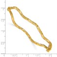 thumbnail image 6 of 14K Yellow Gold Polished Twisted Hinged Bangle Bracelet, 6 of 6