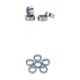 thumbnail image 1 of 10 Piezas Rodamientos de Goma Azul perfke Para 1:10 AXIAL SCX10, 1 of 9