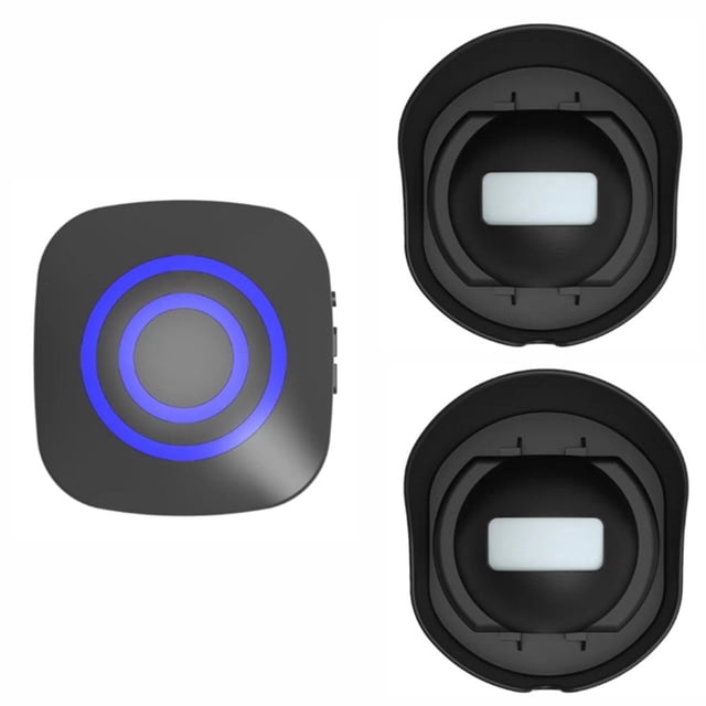 AMERTEER Driveway Alarm 200 Meter Barrier Free Transmission Driveway Alarms Wireless Outside Weatherproof Protecting Human and Financial Security Home Alarm System