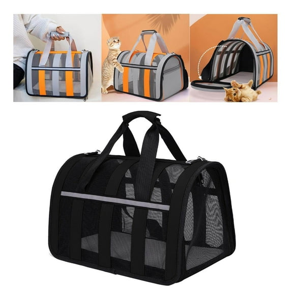 justharion Portable Dog Carry Bags Sling Carrier for Sightseeing Traveling Black