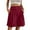 Wine, variant on cfhntfmh High Waisted Shorts for Women Casual Wide Leg Baggy Shorts Summer Loose Pleated Beach Vacation Shorts with Pockets