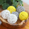 thumbnail image 1 of Wicker Rattan Balls,20 Pcs Decorative Balls,Bowl Vase Filler For Home Decor Orbs Craft Wedding Party Garden Fall Decoration, 1 of 4
