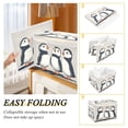 thumbnail image 2 of Yayeee Collapsible Cube Storage Bin with Lid Fabric Closet Decorative Basket with Handles, Cute Puffin, 2 of 7
