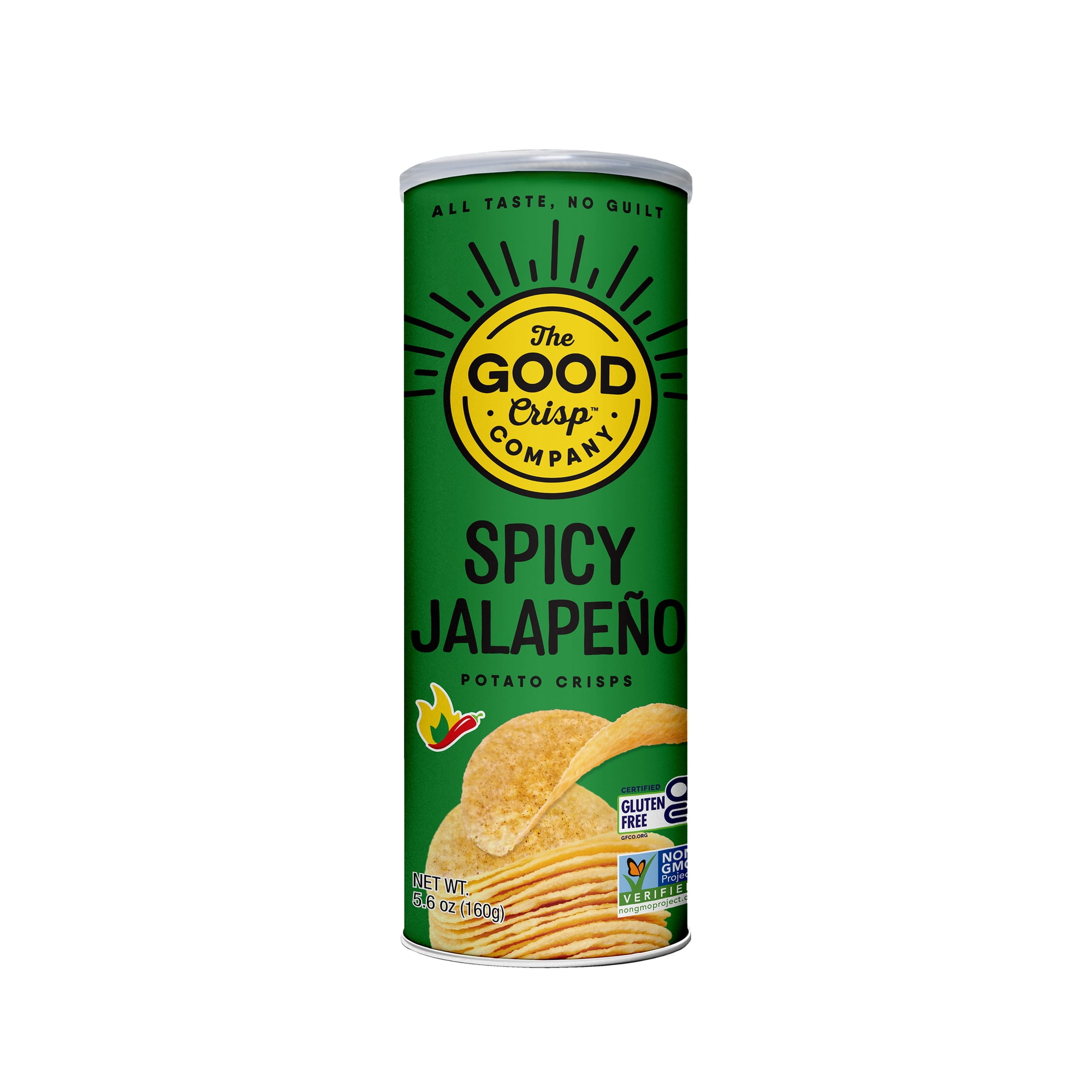 The Good Crisp Company Gluten Free Spicy Jalapeno Snack Chips, 5.6 oz