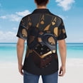 thumbnail image 4 of Disketp Casino Cards Poker Hawaiian Shirts for Men,Mens Casual Short Sleeve Button Down Shirts Beach Shirt,Small, 4 of 7