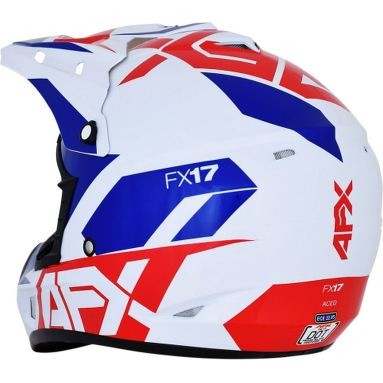 AFX FX-17 Aced MX Offroad Helmet Red/White/Blue LG - Walmart.com AFX FX-17 Aced MX Offroad Helmet Red/White/Blue LG - Walmart.com