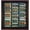 Cherry, variant on Eureka Golf Pencil Display Case with Acrylic Cover | Holds 96 Round or Octagonal Pencils | Cherry Finish | USA Made