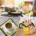 thumbnail image 4 of Lemon Kitchen Oven Mitt and Pot Holder Sets 2 Pcs for Baking, Cooking and Grilling, Heat Resistant Up To 392 °F, 4 of 6