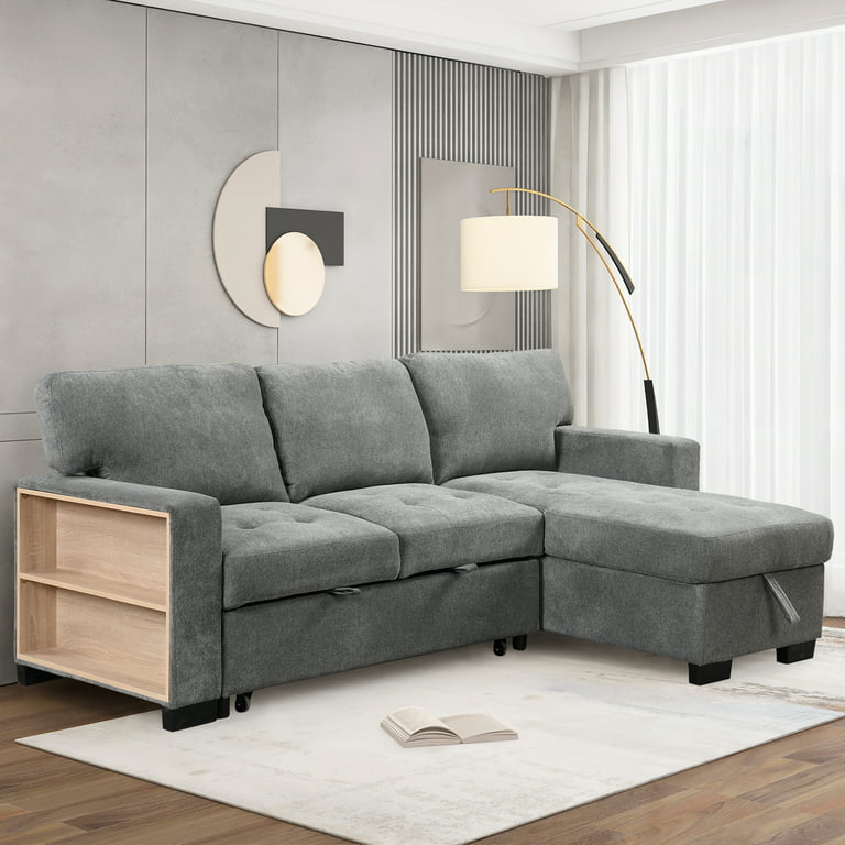 Euroco Sectional Sofa Set With Pull Out