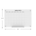thumbnail image 3 of Audio-Visual Direct Glass Dry-Erase Calendar Whiteboard Set - 3' x 2' - (Magnetic, Ultra White), 3 of 8