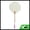 Light Gray, White, variant on Unique Bargains Folding Fan 1 Pc White Long Handle Round Four-Petal