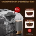 thumbnail image 4 of Bingirl Fully Automatic 20 Bar Espresso Machine with Milk Frother, Steam Wand, Built-in Grinder, 15-Litre Water Tank, and One-Touch Control Panel, 4 of 9
