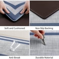 thumbnail image 3 of Kitchen Floor Mat [2 PCS] Cushioned Anti-Fatigue Kitchen Rug, Waterproof Non-Slip Kitchen Mats and Rugs Ergonomic Comfort Standing Foam Mat for Office, Sink, Laundry(Stylish Blue), 3 of 6