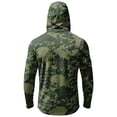 thumbnail image 5 of Men's Casual Camouflage Print Hooded Long Sleeve Sun Protection Jacket Lightweight Pullover Outdoor Top with Zipper Pocket, 5 of 7