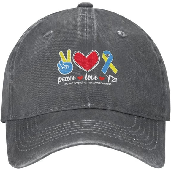 Down Syndrome Awareness Baseball Cap Fashion Man's Women Golf Hat Washable Adjustable Trucker Hat