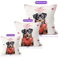 thumbnail image 4 of Happy Valentine's Day Rottweiler Brings Love Heart Pillow Cushion Double Sided Rottie Dog Lover Gifts Idea Throw Pillow - 02028, 4 of 4