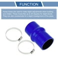 thumbnail image 4 of Unique Bargains 1 Set 60mm/2.36" ID 127mm Length Black Blue Silicone Hose with Clamps Hump Hose Universal, 4 of 7