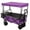 Purple, variant on Tcbosik Collapsible Wagon with Canopy and 7" All-Terrain Wheels, Portable & Foldable Utility Cart with Mosquito Net, Wagon Cart with Rear Bag and Cup Holders for Camping, Shopping, Black