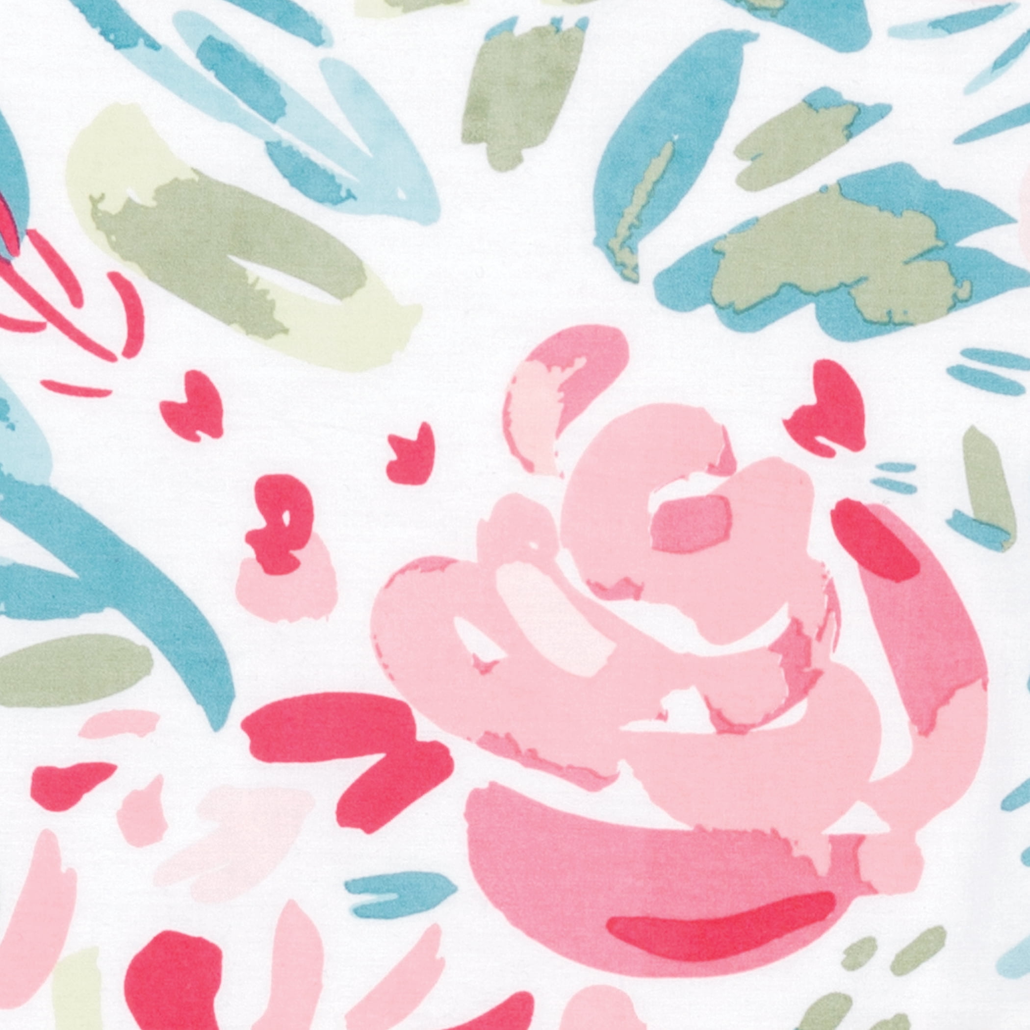 painterly floral crib bedding