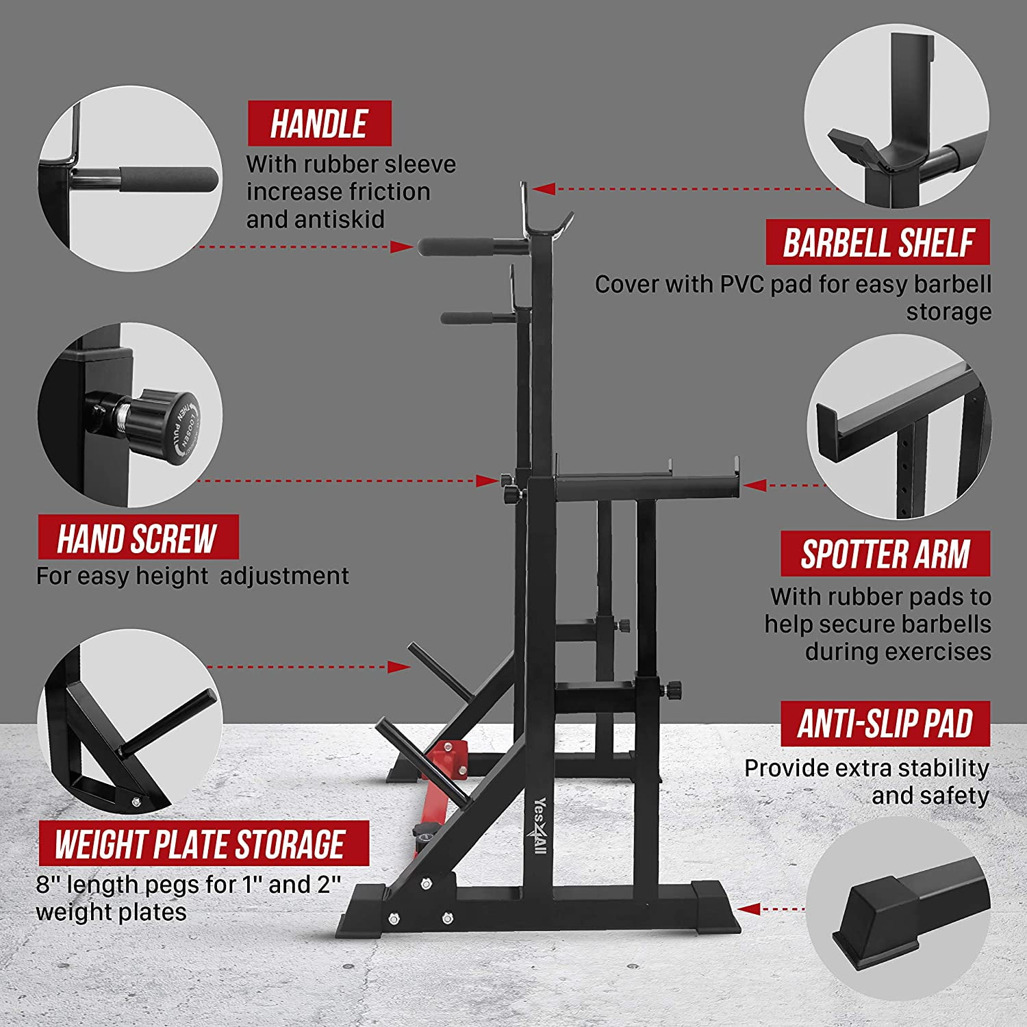 Gorilla sports squat discount stand