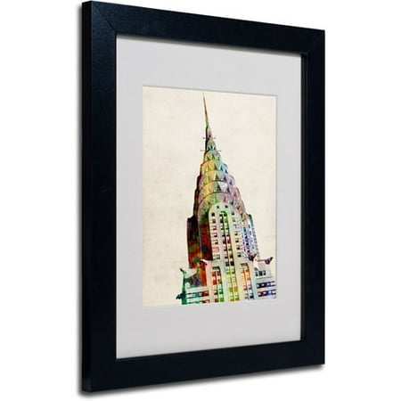 Trademark Art 'Chrysler Building' Matted Framed Art by Michael Tompsett