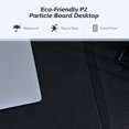 thumbnail image 4 of L Shaped Corner Gaming Desk Computer Desk with Cable Management Matte Black, 4 of 9