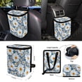 thumbnail image 4 of Yuyamidu Daisy Car Seat Cover Set with Steering Wheel Cover Seat Belt Covers Trash Can Air Vent Pocket Organizer Rear View Mirror Cover Cup Coasters Key Chain 15 PCS Car Decorative Accessories, 4 of 7