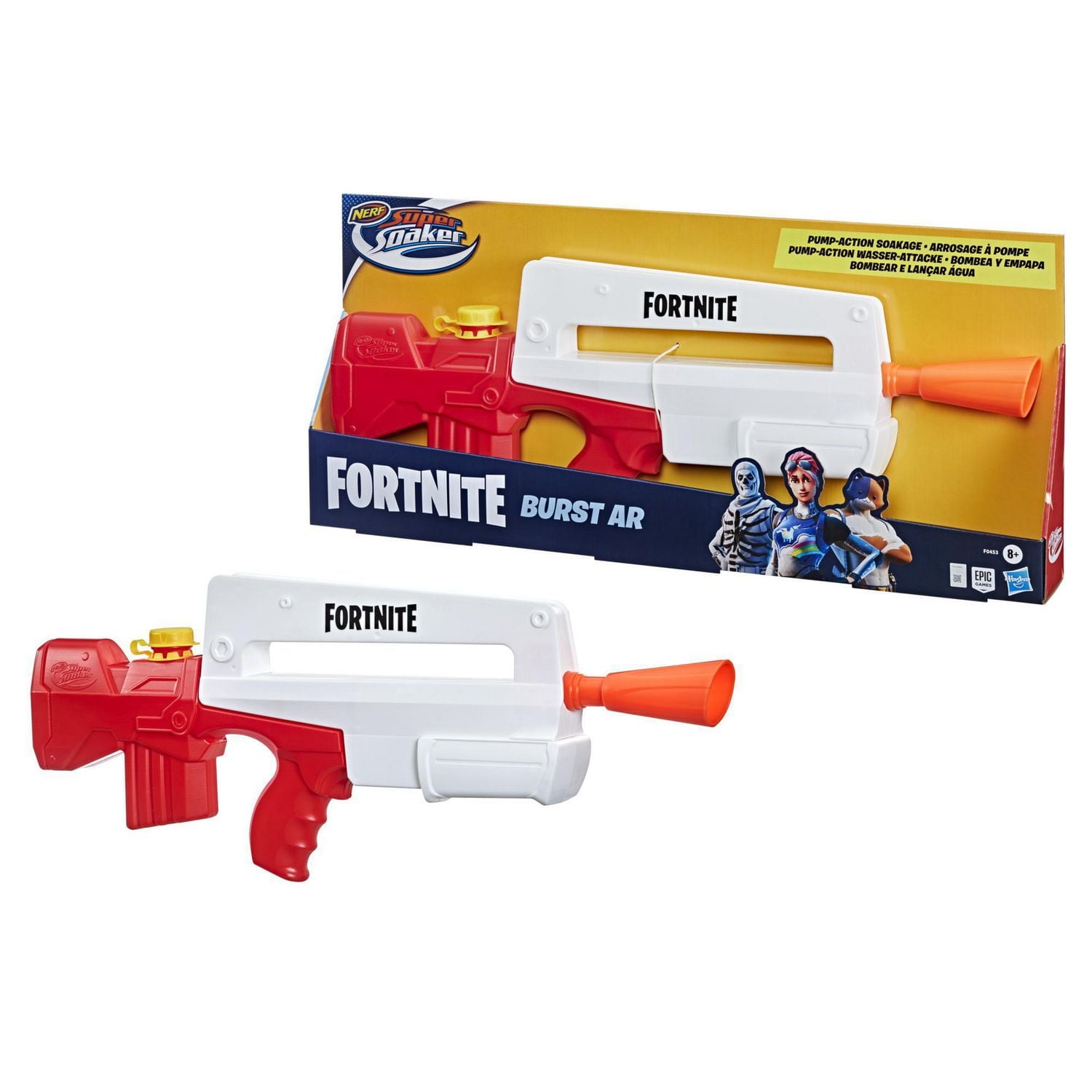 Nerf Super Soaker Fortnite Burst AR Water Blaster -- Pump-Action Soakage For Outdoor Summer Water Games -- For Youth, Teens, Adults