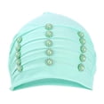 thumbnail image 3 of Baberdicy Women's Embroidered Hijab Cap, Under Scarf for Muslim Prayer, Everyday Modest Wear, Liner Cap Mint Green Universal Fit, 3 of 5
