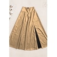 thumbnail image 2 of Falda larga vinipiel con abertura frontal Dorado Chica, 2 of 3