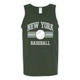 thumbnail image 2 of Wild Bobby City of New York NY Baseball Fantasy Fan Sports Men's Tank Top, Forest Green, 3X-Large, 2 of 6