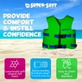 thumbnail image 3 of TRC Recreation Super Soft Child Life Jacket Vest, X Small, Fierce Green, 3 of 7