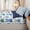 Blue Green White, variant on Erosebridal Magical Luminous Bow Zipper Full Size Comforter Sets with Fitted Sheet and 2 Pillowcases,Dreamy Bokeh Shimmer Zipper Bedding Set,Purple Blue,4pcs,Black Reversible