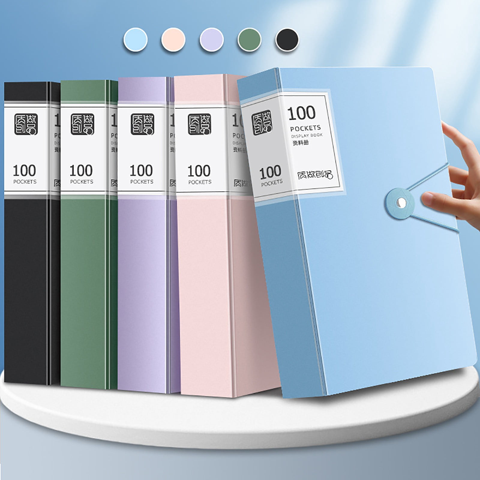 Classeur De Présentation Avec 40 Pochettes Plastique - Format A4, Protection Documents Et Artworks
